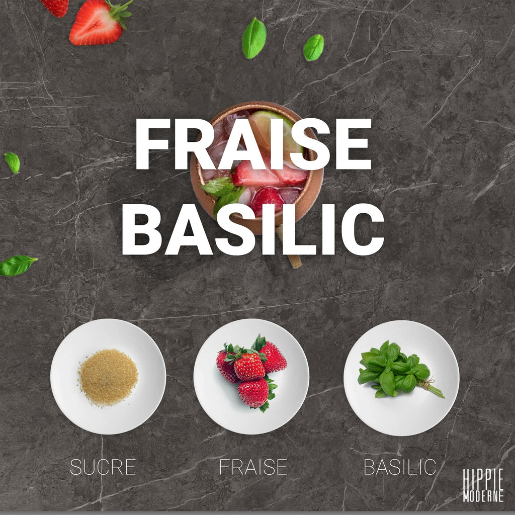 La recette de Kombucha Fraise Basilic